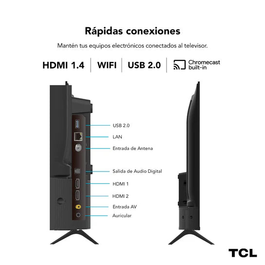 Reuse Chile Smart TV TLC 32" HD 32S4500 Openbox