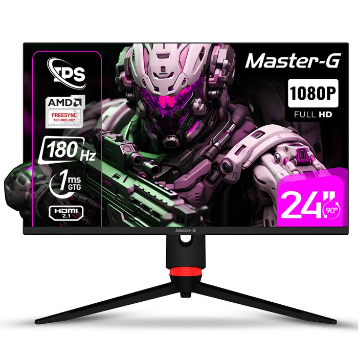 Reuse Chile Monitor Gamer Master-G Gamer 24" Full HD 180Hz 1Ms MGMG2440 Openbox