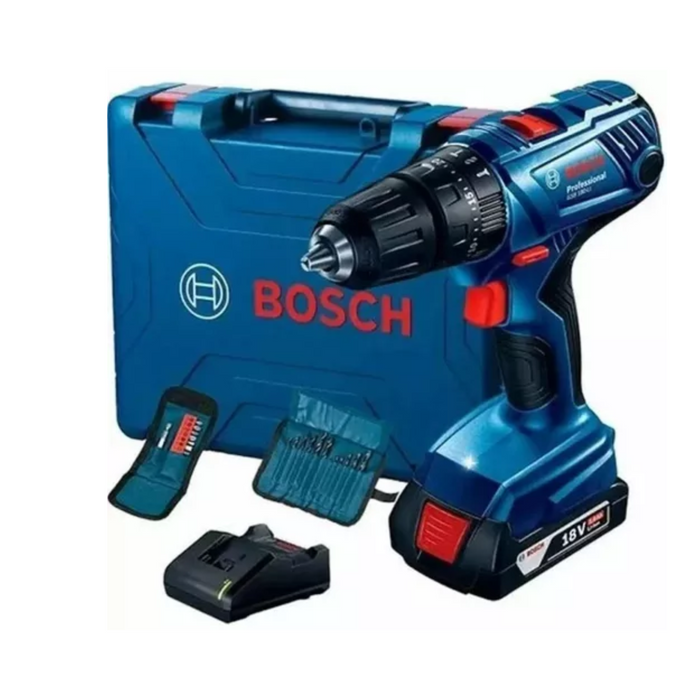 Reuse Chile Kit Bosch Taladro Atornillador Gsb 180-li 18v 1 Batería+ Maletín+23 Accesorios Openbox