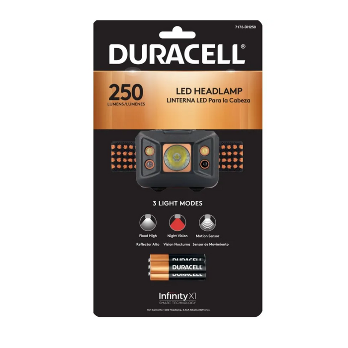 Reuse Chile Linterna Duracell Frontal 250 Lumen Openbox