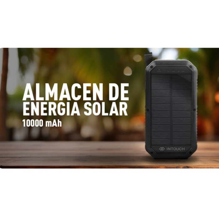 Reuse Chile Batería Externa Intouch  Powerbank 10.000 mAh con Panel Solar Openbox