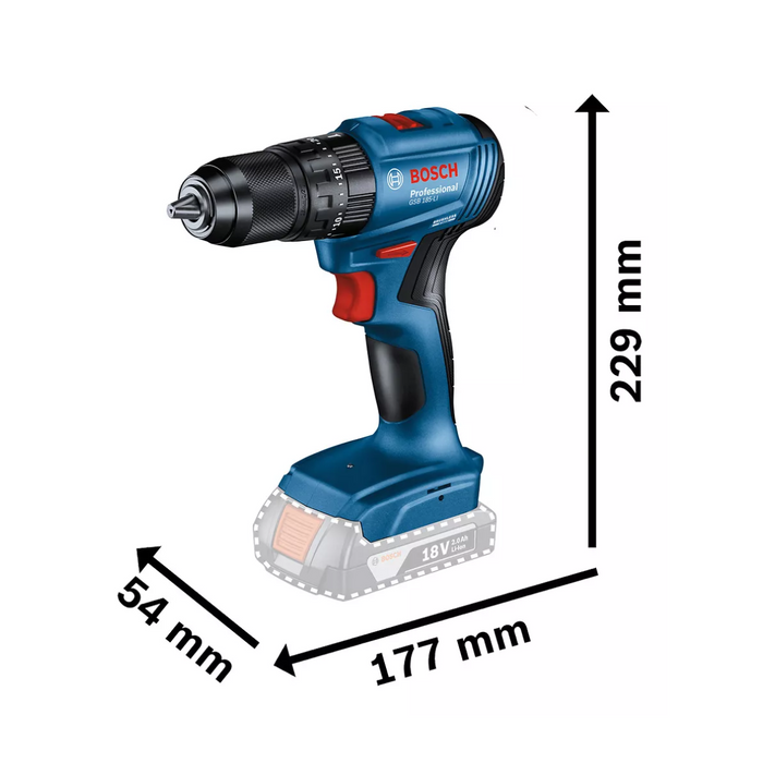 Reuse Chile Kit Bosch Taladro Percutor Atornillador Gsb 185-li Y Llave De Impacto Gdr 18v-200 Openbox