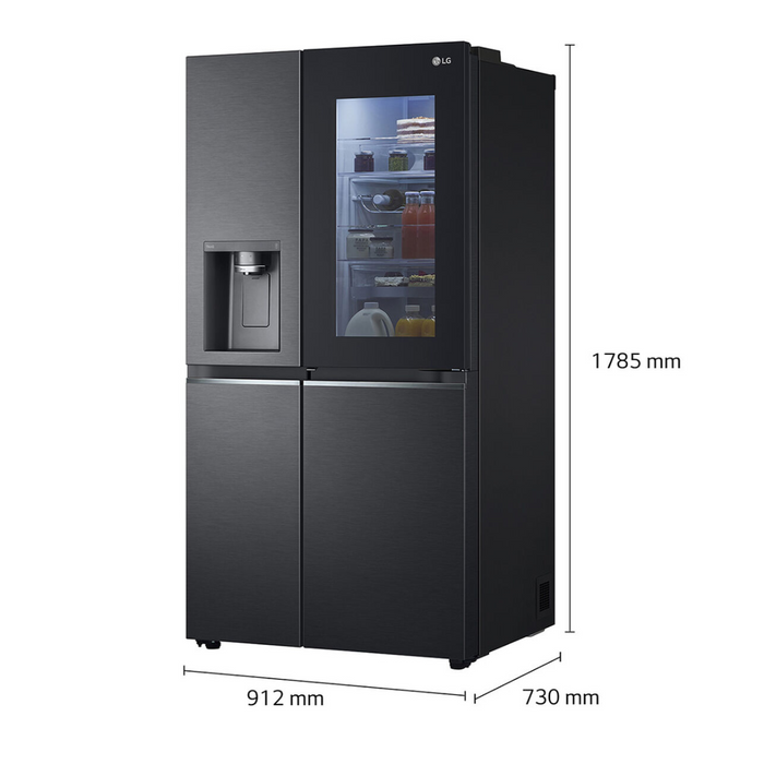 Reuse Chile Refrigerador Side by Side de 598 L con InstaView Craft Ice Negro Openbox