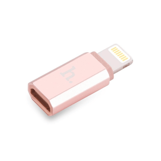 Reuse Chile Adaptador Hoco Converter Micro USB to Lightning Rose Gold Openbox - Reuse Chile