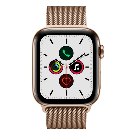 Reuse Chile Apple Watch Series 5 (40mm - GPS+Cellular) Caja de Acero Inoxidable Oro Reacondicionado - Reuse Chile