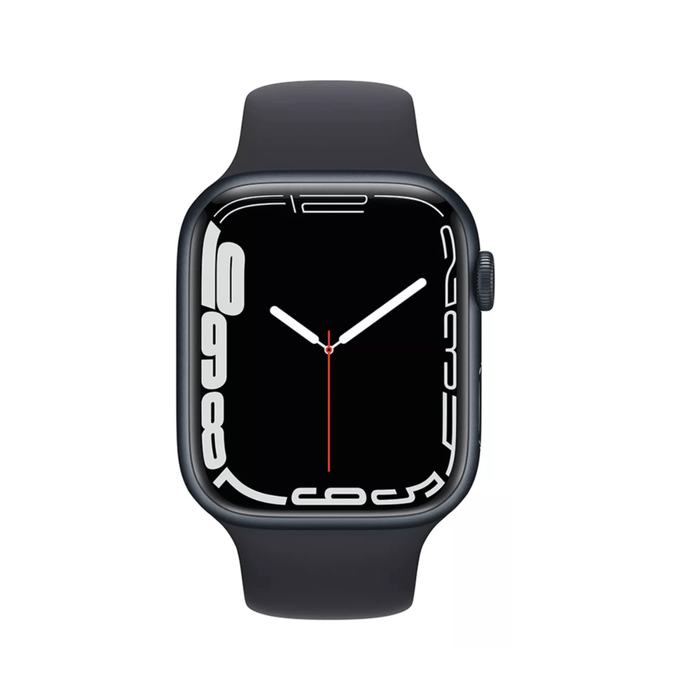 Reuse Chile Apple Watch Series 7 (45mm, GPS) - Caja de Aluminio Gris Espacial Correa Gris Reacondicionado - Reuse Chile